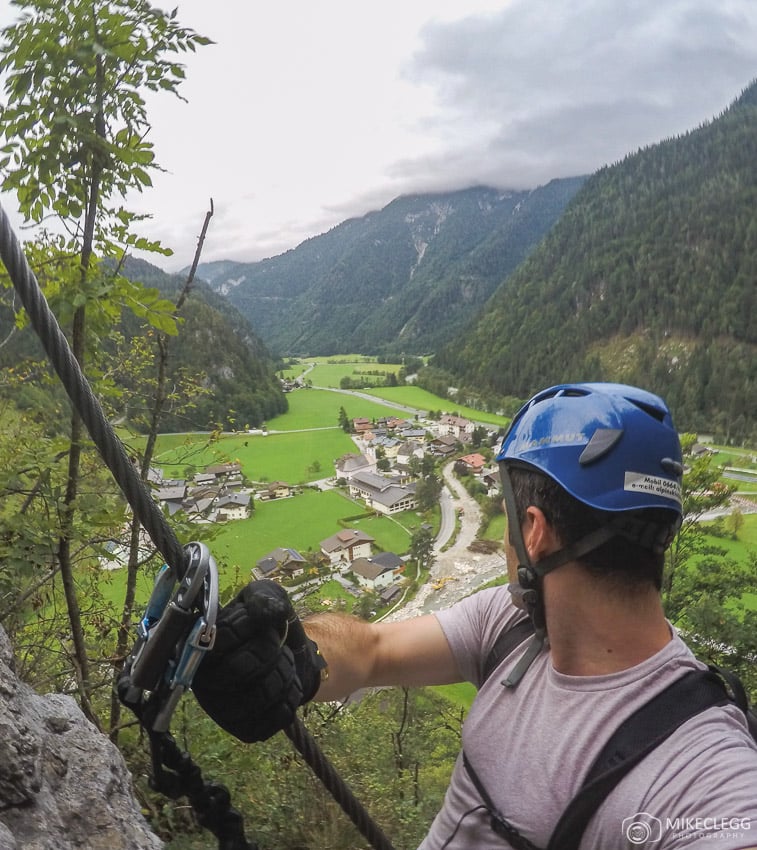 View from the top when climbing Climbing Via Ferrata