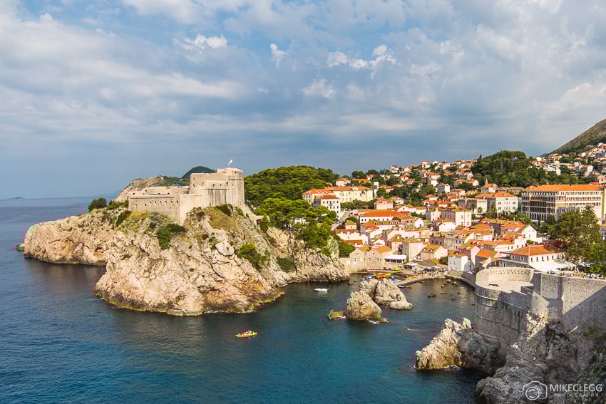 View towards Fort Lovrijenac from the City Walls`