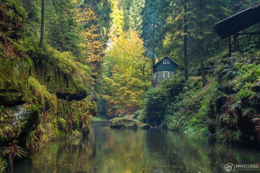 Hut along the Kamenice River and Gorge