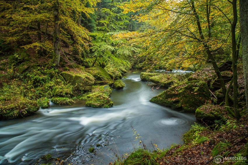 Kamenice River and Gorge, Autumn