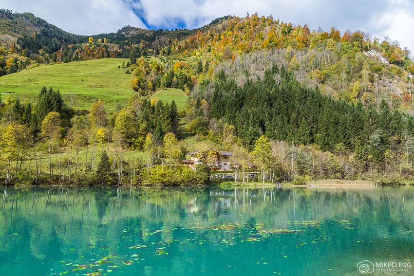 Lake Klammsee in Kaprun in the autumn