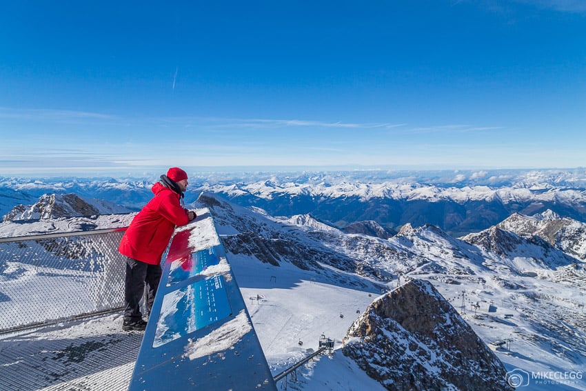View from Kitzsteinhorn Glacier, Kaprun, Austria
