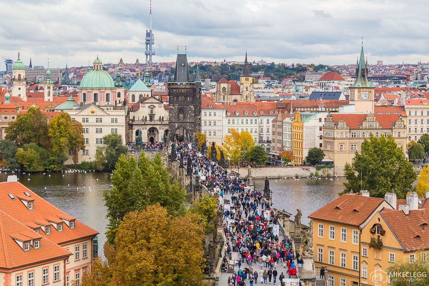 View in the Autumn from Malá Strana Tower, Prague