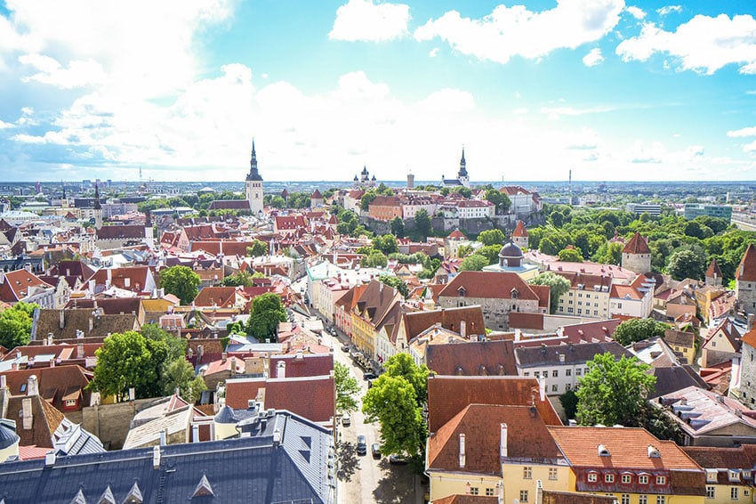 View of Tallinn from Olafs Church via Pixabay-2112816_1280