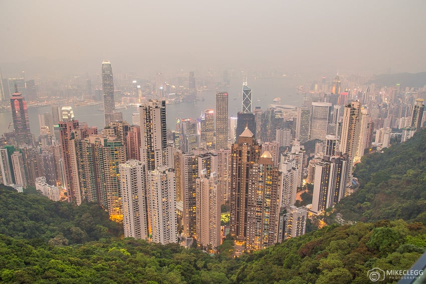 Hong Kong Skyline during the day from the peak