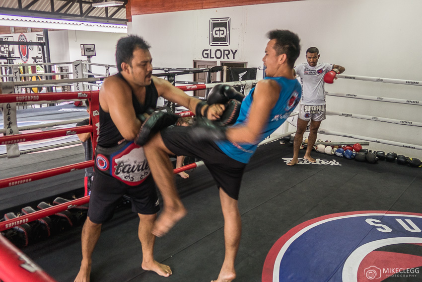 Muay Thai sparring in Thailand
