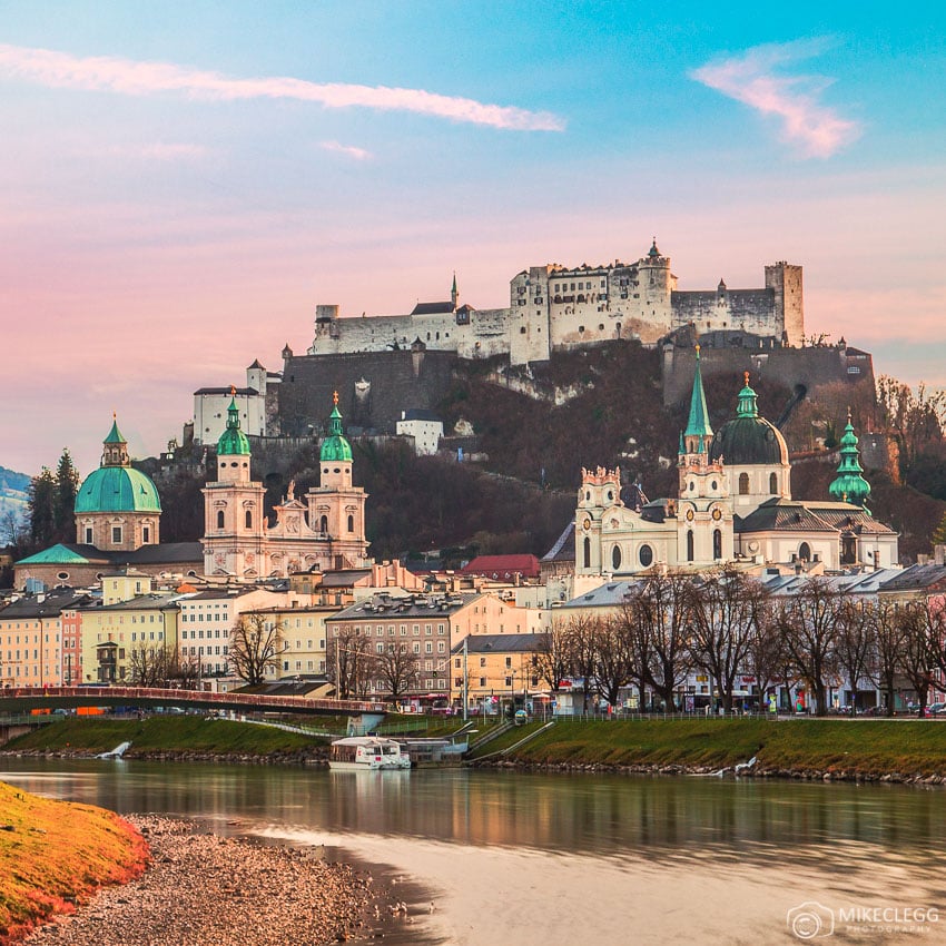 Salzburg from the Salzach River