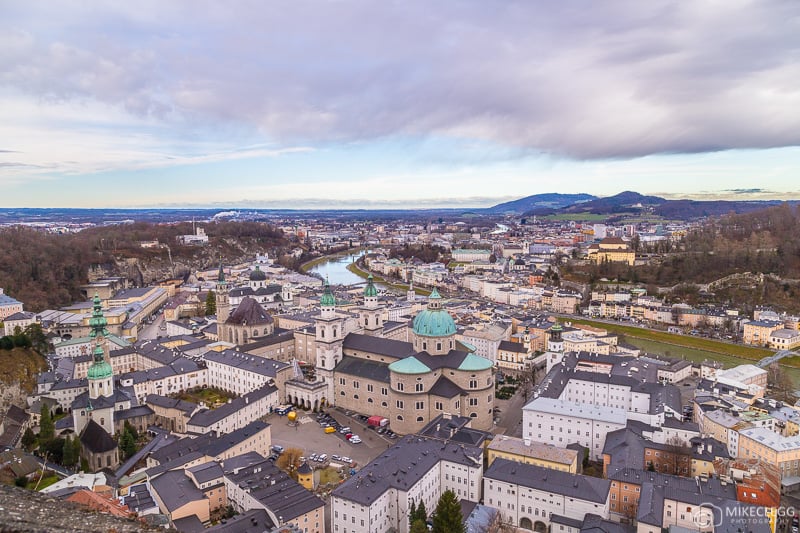 Skyline views from Hohensalzburg Castle in Salzburg