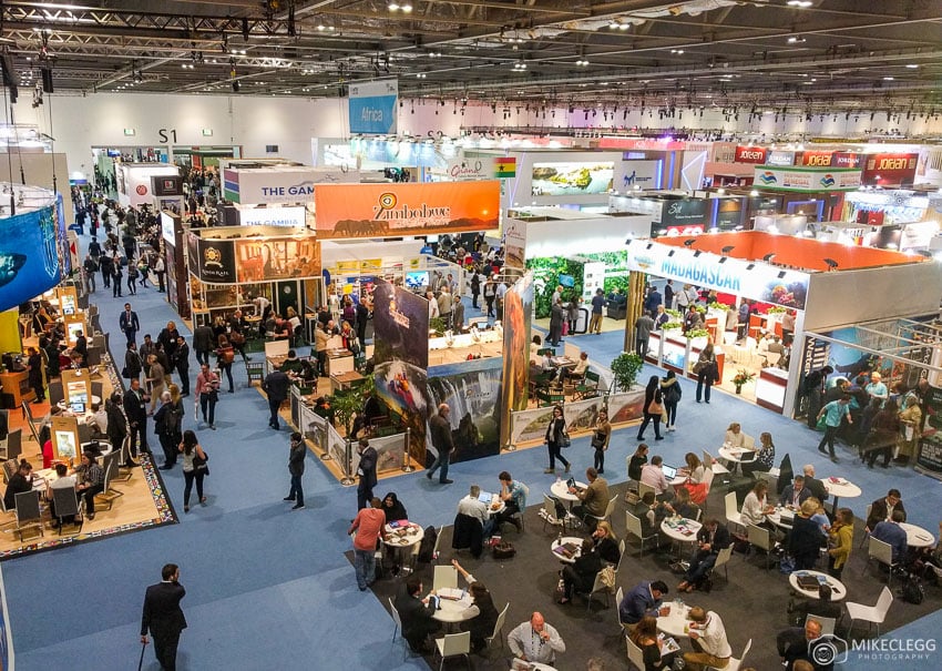 World Travel Market London high view