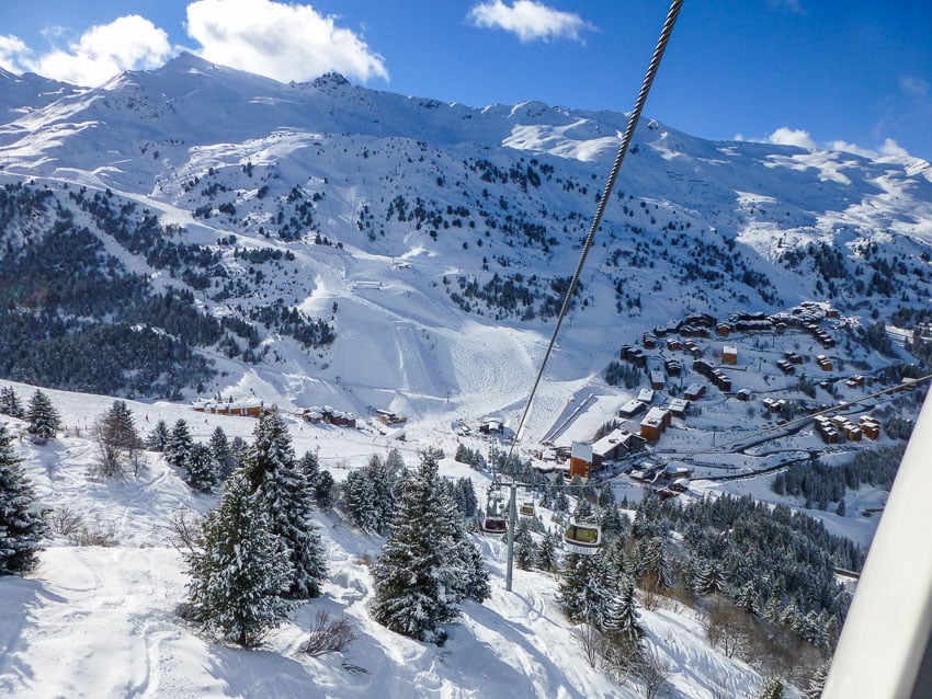 Meribel ski resort, France