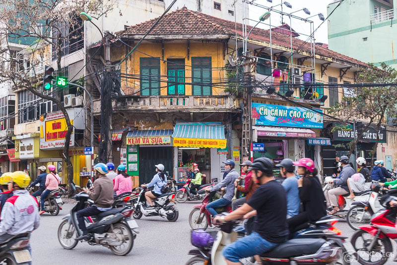 Trafic à Hanoi
