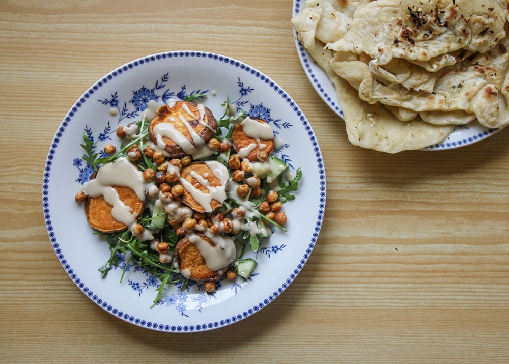 Vegan - Roasted Sweet Potato Salad by HowFarFromHome