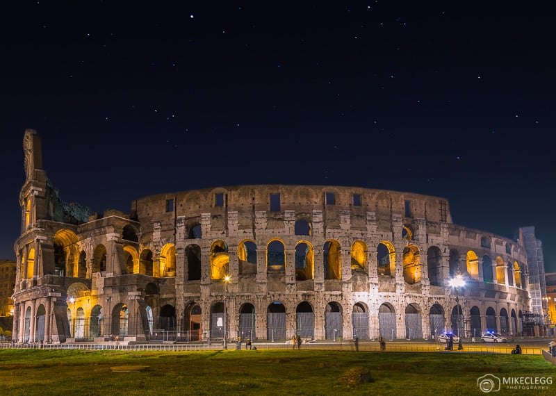 Colosseum Rome at night
