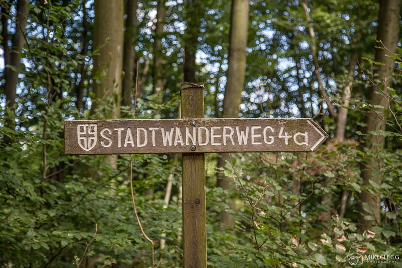 Hiking Trails signs in Vienna