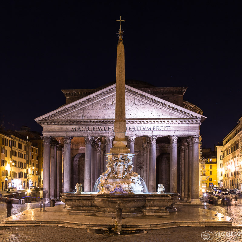Pantheon at night, Rome