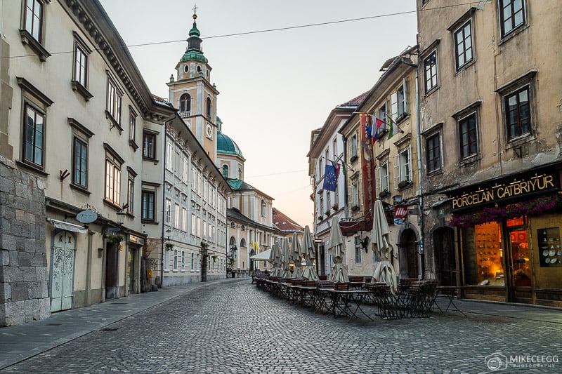Architecture around Town Square (Mestni trg), Ljubljana