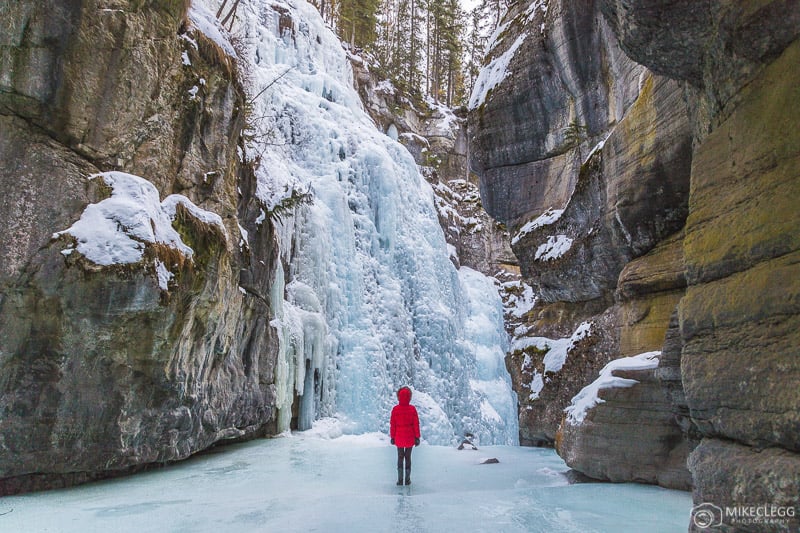 Frozen Waterfalls at Maligne Canyon, Canada