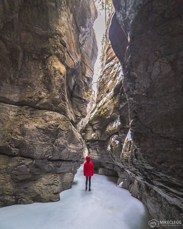 Ice Walks at Maligne Canyon in the winter