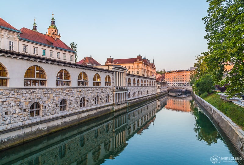 View from Butchers' Bridge Ljubljana