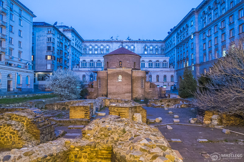 Church St. George Rotunda during the blue hour