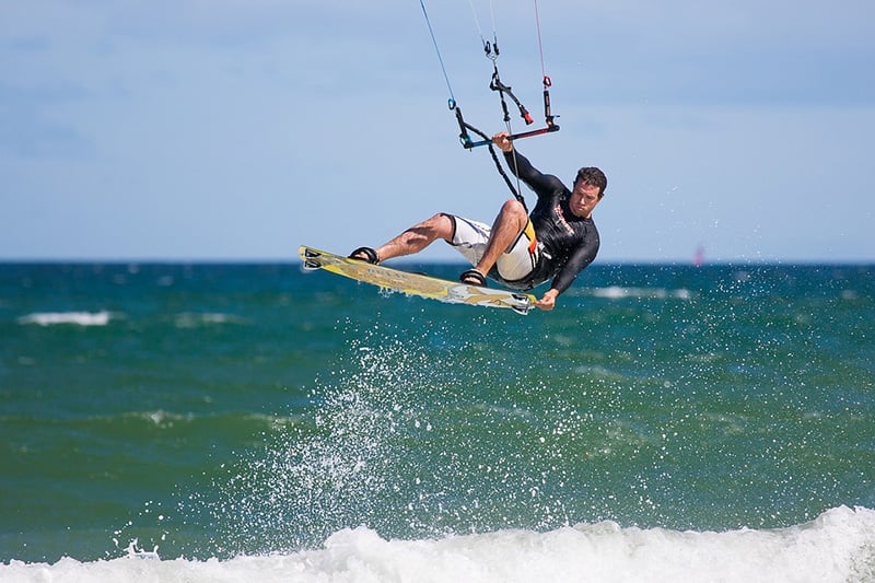 Kite-surfing - image via Pixabay