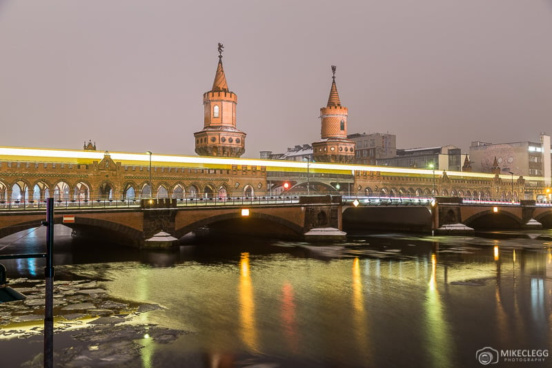 Oberbaumbrücke at night in Berlin