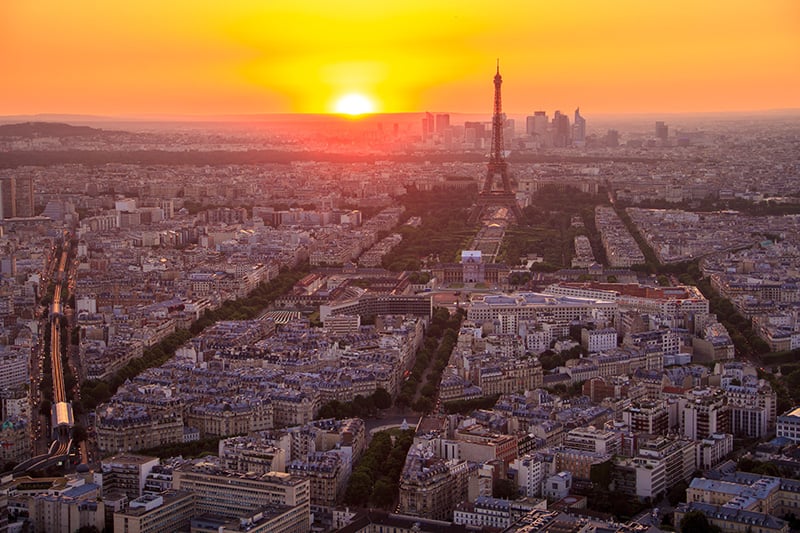 Paris from Montparnasse Tower - Photo by Henrique Ferreira - CC0 (Unsplash)