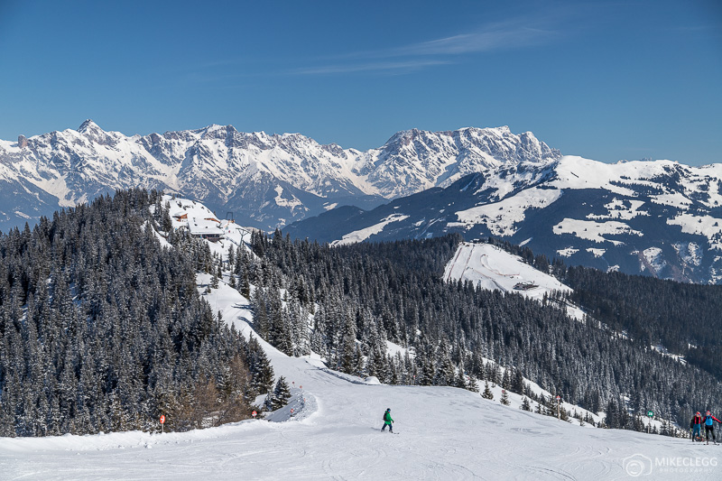 Ski runs up Schmittenhöhe in Zell am See