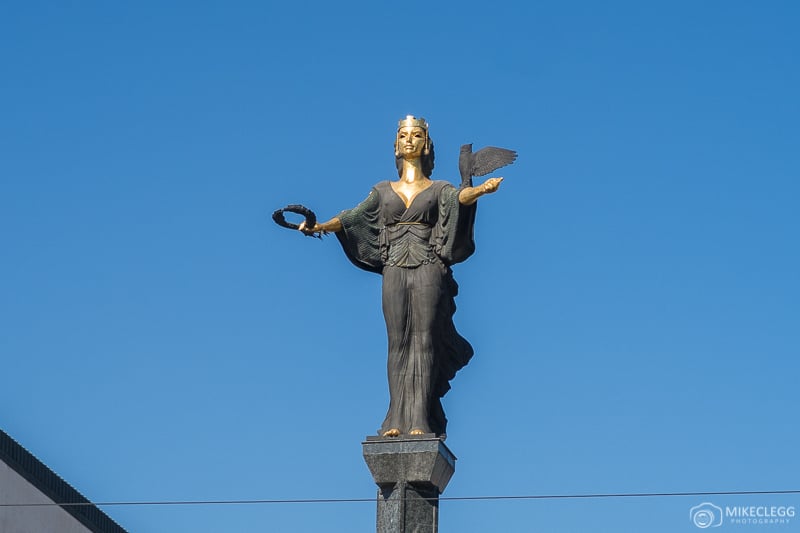 Statue of Sveta Sofia during the day