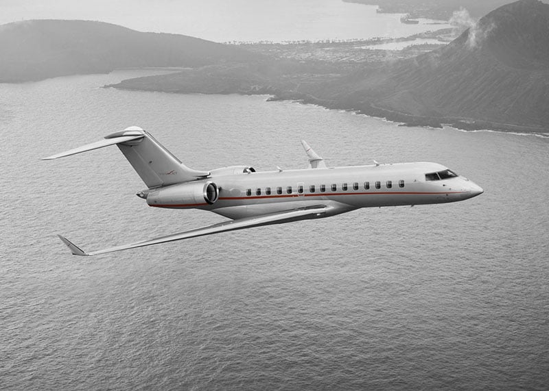Vistajet Bombardier Global 6000 in Flight
