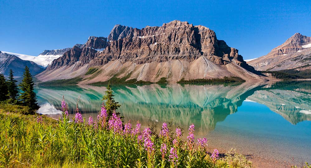 Bow Lake in Canada
