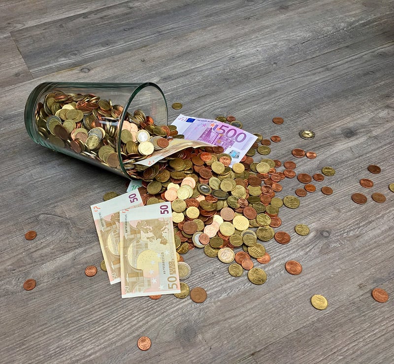 Kitty sharing pot of money - CC0 (Pixabay)