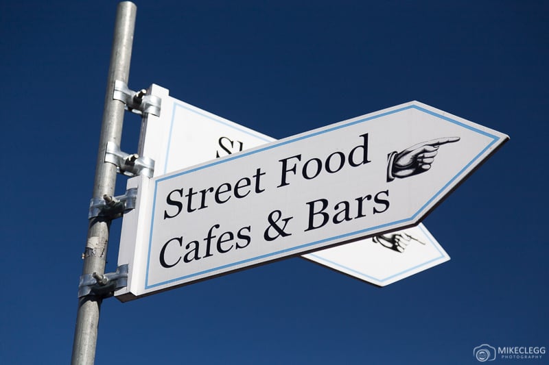 Street Food Sign in London