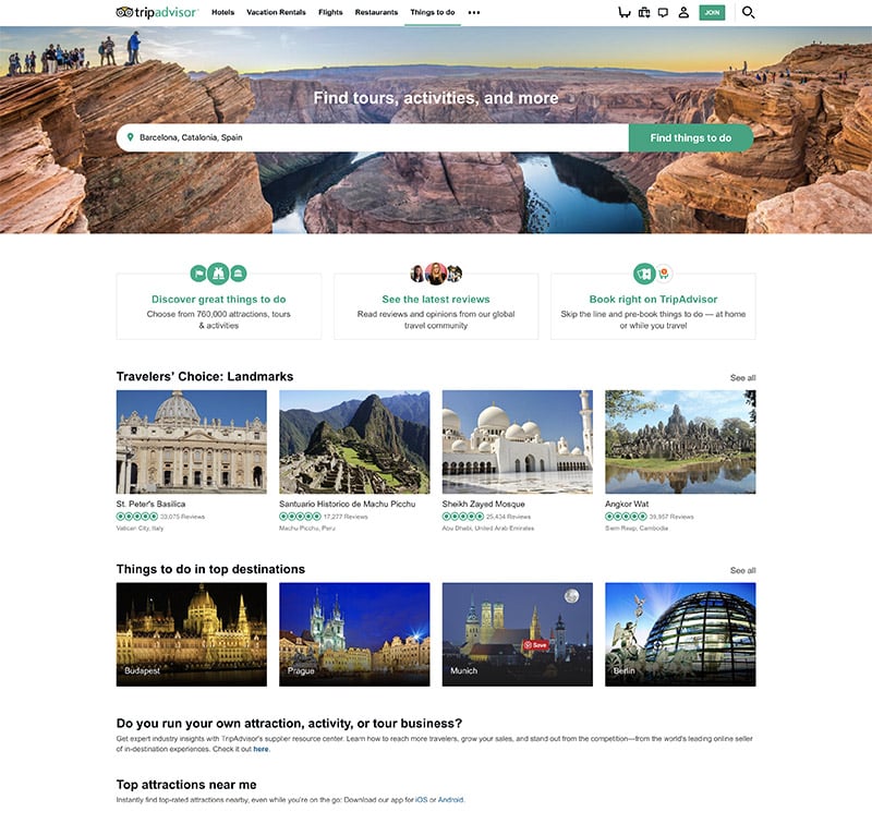 TripAdvisor Screenshot