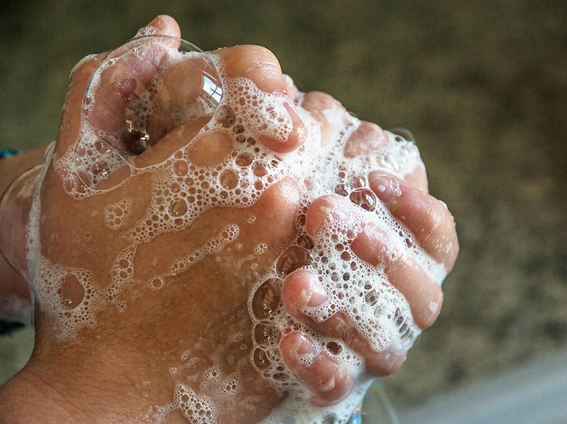 Washing Hands with Soap - CC0 (Pixabay)