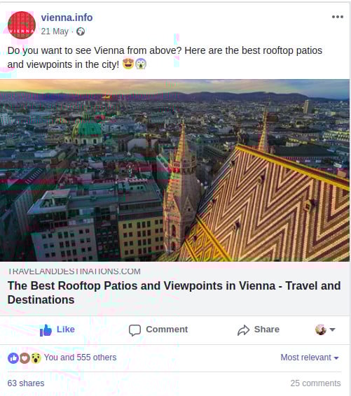 Facebook and sharing of blog posts