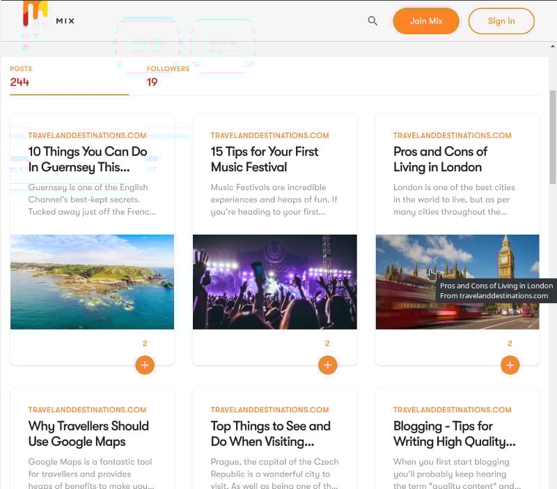 Mix - Social Media Platform