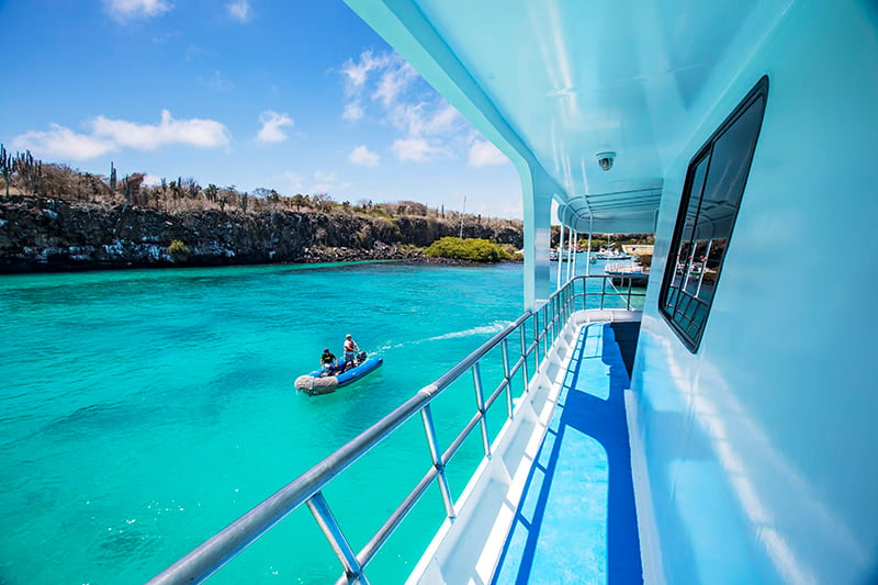 Ecuador Galapagos Yolita Boat Side Deck - Via G Adventures