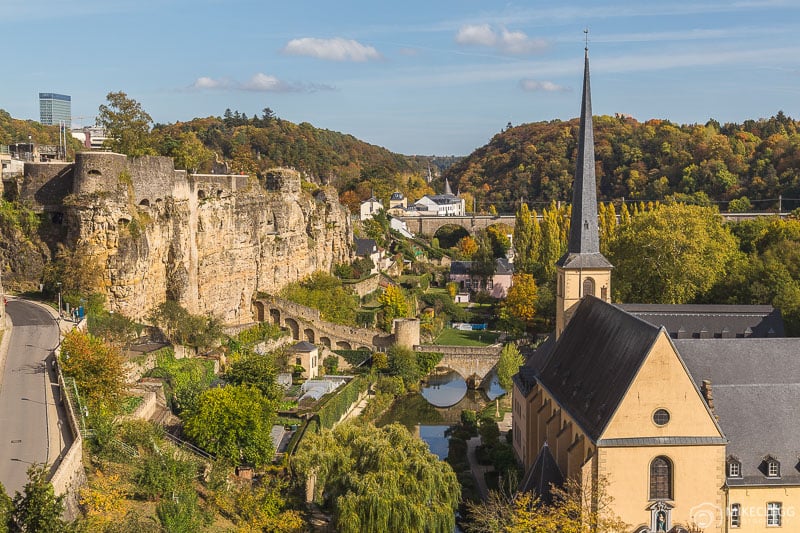 View of part of the Bock and Bock Casements in Luxembourg City
