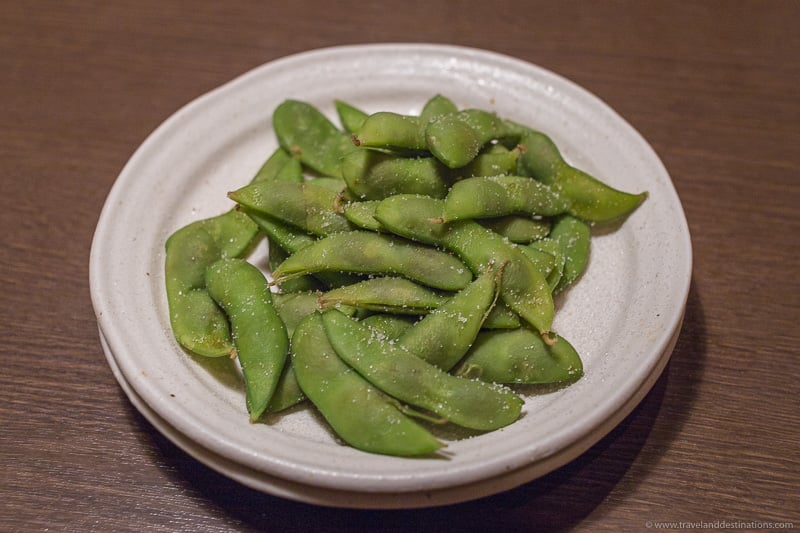 Edamame Japanese dish