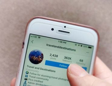 Following travel hubs on Instagram