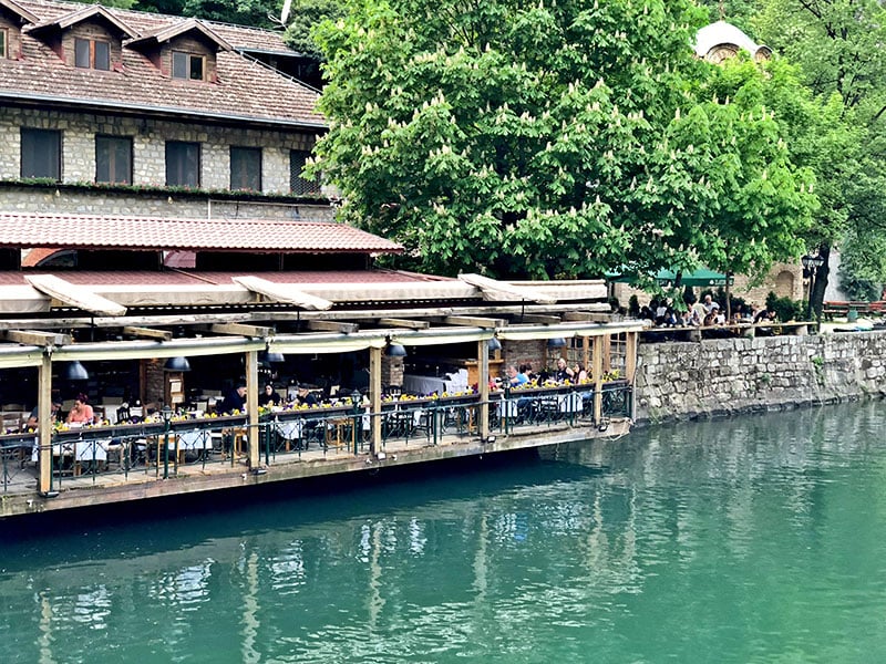 Restaurant alongside Canyon Matka