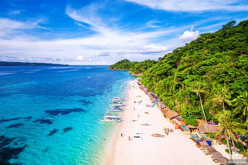 Beaches and scenic views of Boracay Island, Philippines