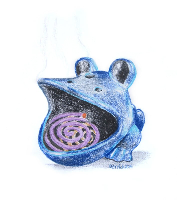 Blue Frog in Malaysia | Sketch by Derrick Theys