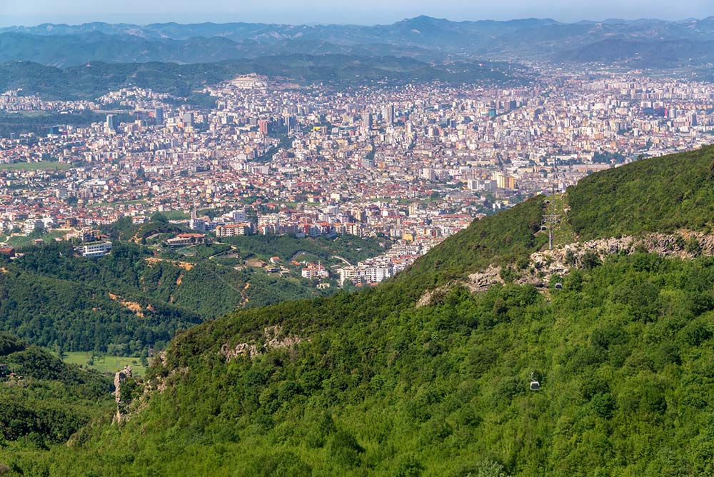 Cityscape View of Tirana