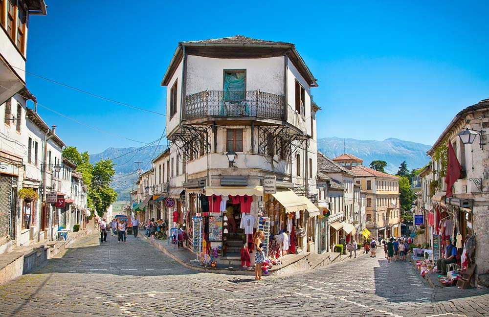 Streets in Gjirokaster