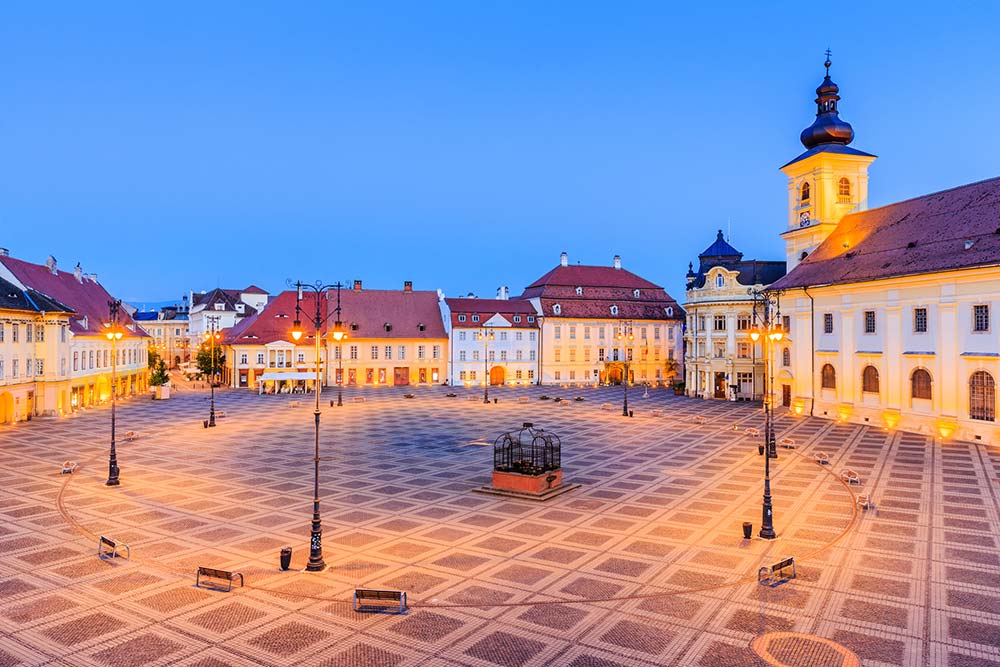 Sibiu square and streets