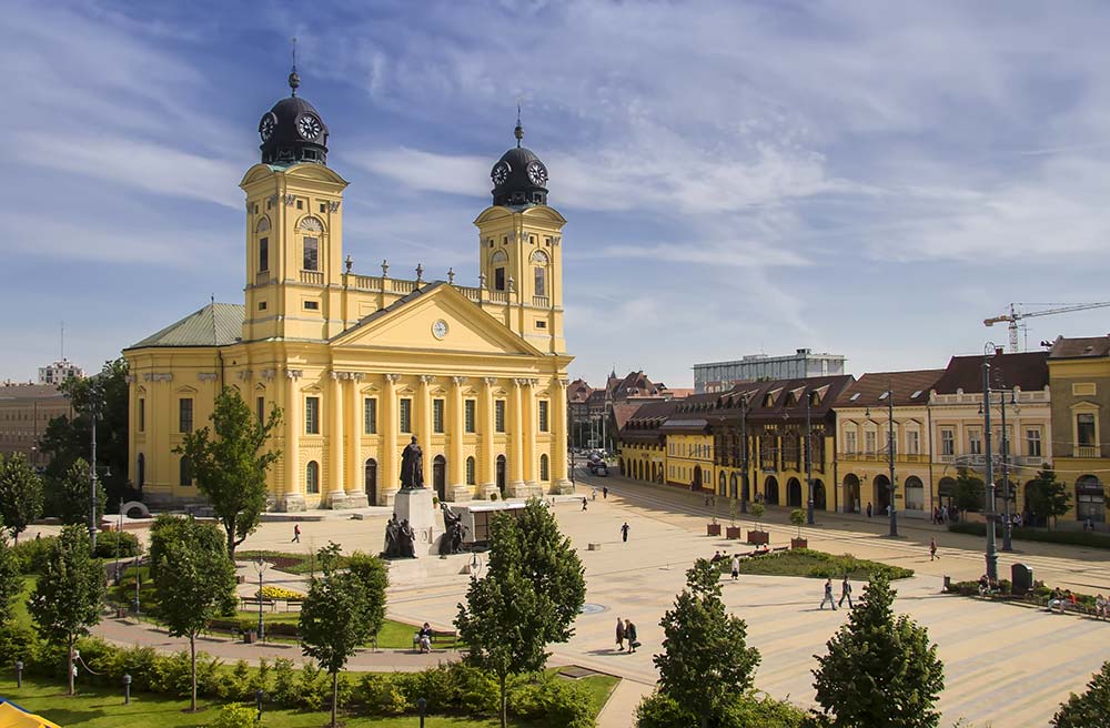 Debrecen streets and architecture