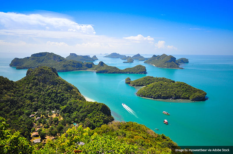 Parque Nacional Marino Mu Koh Angthong vía Adobe Stock