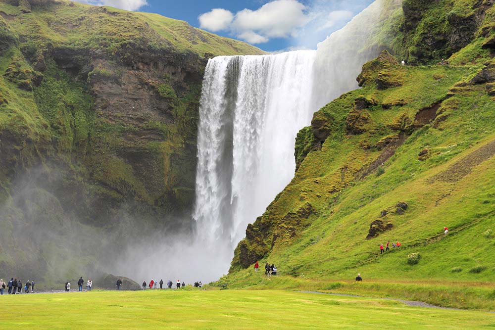 Skogafoss waterfall in Iceland